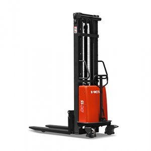 1-2 ton semi electric pallet stacker truck